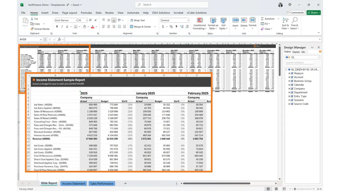 Intelligence artificielle et finance vous donne un avantage important pour le création de rapport financier complexe dans Microsoft Excel