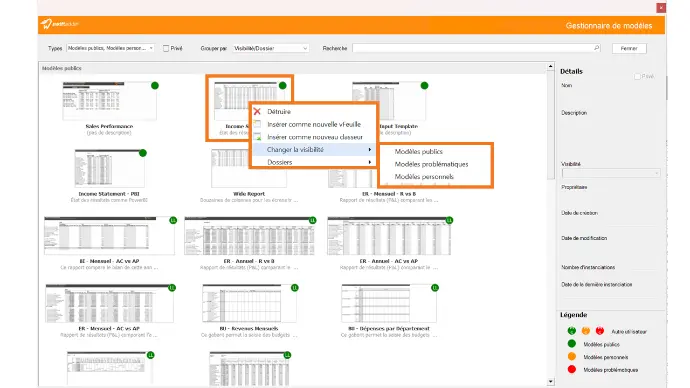 La solution Swiftfinance permet une meilleure collaboration avec le partage de gabarits de saisie