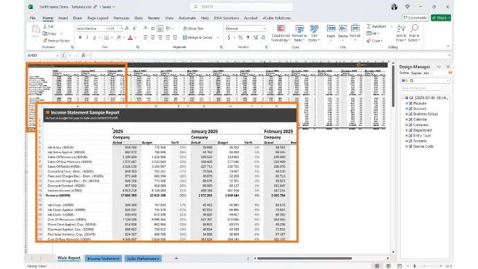 The Swiftfinance solution makes it easy to produce complex reports on the use of funds.